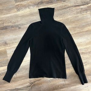 Ann Taylor Cashmere Turtleneck Sweater in Black